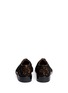 Back View - Click To Enlarge - GIVENCHY - Floral lace overlay leather Derbies