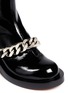 Detail View - Click To Enlarge - GIVENCHY - Chunky chain saffiano leather ankle boots