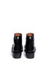 Back View - Click To Enlarge - GIVENCHY - Chunky chain saffiano leather ankle boots
