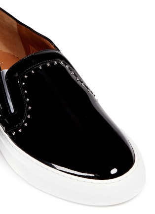 Detail View - Click To Enlarge - GIVENCHY - 'Elegant Street' stud patent leather skate slip-ons