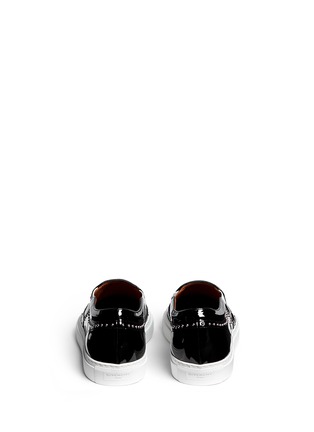 Back View - Click To Enlarge - GIVENCHY - 'Elegant Street' stud patent leather skate slip-ons