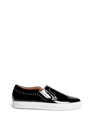 Main View - Click To Enlarge - GIVENCHY - 'Elegant Street' stud patent leather skate slip-ons