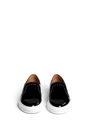 Figure View - Click To Enlarge - GIVENCHY - 'Elegant Street' stud patent leather skate slip-ons