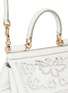 Detail View - Click To Enlarge - - - 'Miss Sicily' mini embroidery leather satchel