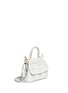 Figure View - Click To Enlarge - - - 'Miss Sicily' mini embroidery leather satchel