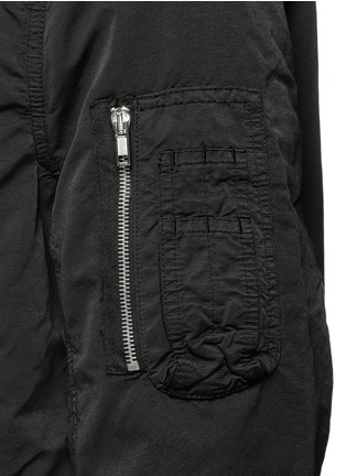 Detail View - Click To Enlarge - RICK OWENS DRKSHDW - Zip hood MA-1 bomber jacket