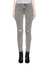 Main View - Click To Enlarge - J BRAND - 'Skinny Leg' distressed knee jeans
