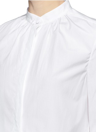 Detail View - Click To Enlarge - THAKOON - Gathered drop waist shirt dress