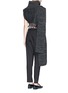 Back View - Click To Enlarge - THAKOON - Rib knit turtleneck scarf