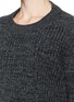 Detail View - Click To Enlarge - THAKOON - Drape front rib knit sweater