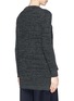 Back View - Click To Enlarge - THAKOON - Drape front rib knit sweater