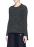 Front View - Click To Enlarge - THAKOON - Drape front rib knit sweater