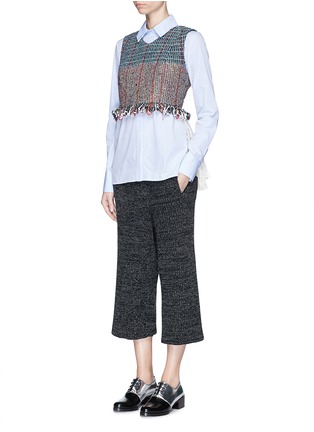 Figure View - Click To Enlarge - THAKOON - Drape front culottes