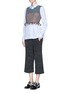 Figure View - Click To Enlarge - THAKOON - Drape front culottes