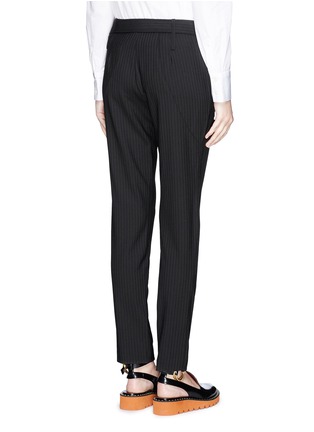 Back View - Click To Enlarge - THAKOON - Cross front pinstripe pants