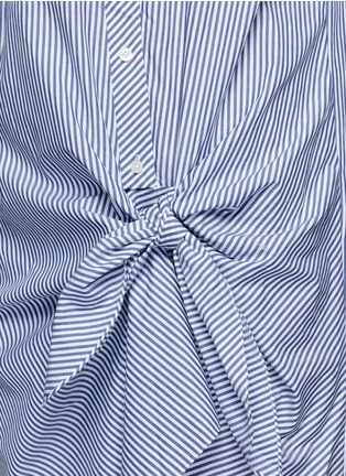 Detail View - Click To Enlarge - THAKOON - Candy stripe side tie shirt dress