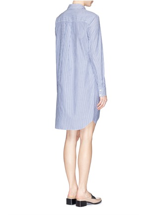 Back View - Click To Enlarge - THAKOON - Candy stripe side tie shirt dress