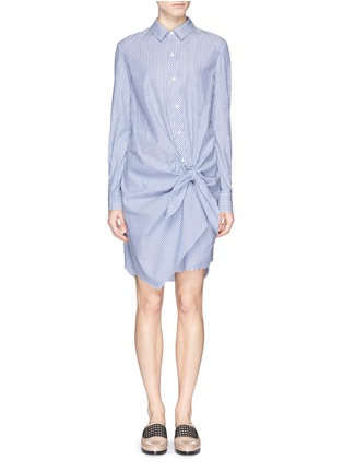 Main View - Click To Enlarge - THAKOON - Candy stripe side tie shirt dress