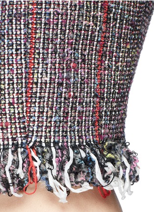 Detail View - Click To Enlarge - THAKOON - Bouclé knit cropped tank top