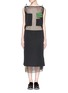 Main View - Click To Enlarge - TOGA ARCHIVES - Skirt overlay patchwork mesh dress