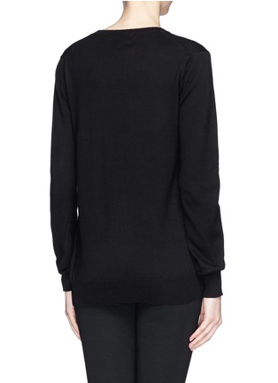 Back View - Click To Enlarge - MARKUS LUPFER - 'Tribal Giraffe' sequin Natalie sweater