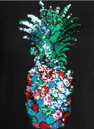 Detail View - Click To Enlarge - MARKUS LUPFER - 'Rainbow Pineapple' sequin Emma sweater