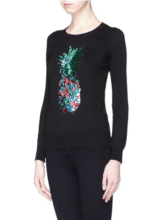 Front View - Click To Enlarge - MARKUS LUPFER - 'Rainbow Pineapple' sequin Emma sweater