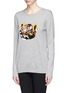 Front View - Click To Enlarge - MARKUS LUPFER - 'Tiger Cub' sequin Natalie sweater