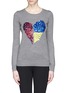 Main View - Click To Enlarge - MARKUS LUPFER - 'Tribal Spot' sequin heart Natalie sweater