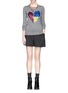 Figure View - Click To Enlarge - MARKUS LUPFER - 'Tribal Spot' sequin heart Natalie sweater