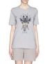 Main View - Click To Enlarge - MARKUS LUPFER - 'Tribal Giraffe' embroidery Kate T-shirt