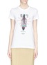 Main View - Click To Enlarge - MARKUS LUPFER - 'Tribal Zebra' embroidery Kate T-shirt