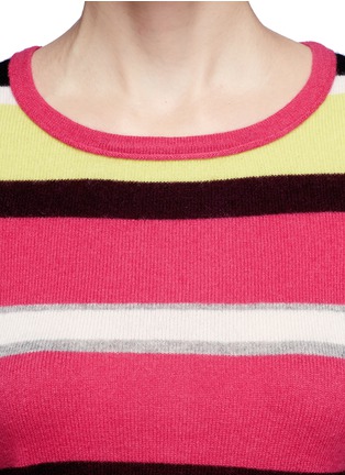 Detail View - Click To Enlarge - DIANE VON FURSTENBERG - 'Jolanta' variegated stripe cashmere sweater
