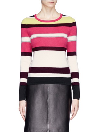 Main View - Click To Enlarge - DIANE VON FURSTENBERG - 'Jolanta' variegated stripe cashmere sweater
