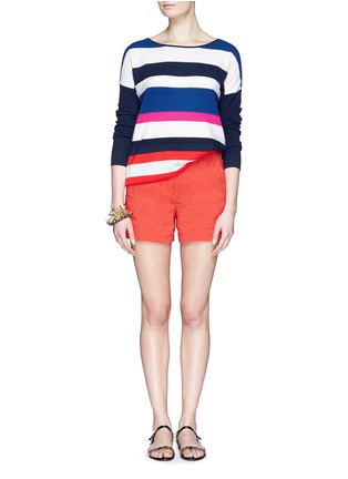 Figure View - Click To Enlarge - DIANE VON FURSTENBERG - 'Jenia' multi stripe cashmere sweater