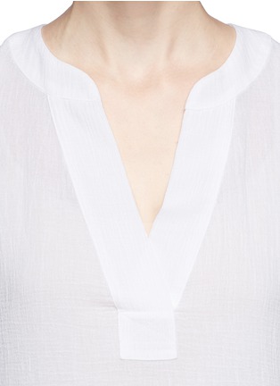 Detail View - Click To Enlarge - DIANE VON FURSTENBERG - 'Esti' cotton blouse