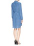 Back View - Click To Enlarge - DIANE VON FURSTENBERG - 'Prita' denim print silk chiffon dress