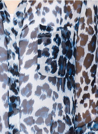 Detail View - Click To Enlarge - DIANE VON FURSTENBERG - 'Lorelei Two' cheetah print chiffon blouse