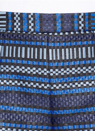 Detail View - Click To Enlarge - DIANE VON FURSTENBERG - 'Casie' stripe jacquard shorts