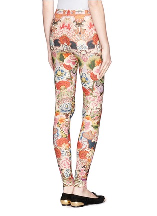 Back View - Click To Enlarge - ALEXANDER MCQUEEN - Floral print leggings
