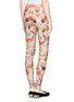 Back View - Click To Enlarge - ALEXANDER MCQUEEN - Floral print leggings