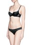 Figure View - Click To Enlarge - L'AGENT - 'Vanesa' lace tulle thong