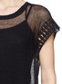 Detail View - Click To Enlarge - IRO - 'Maja' distressed sleeve open-knit top