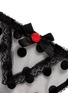 Detail View - Click To Enlarge - L'AGENT - 'Rosalyn' polka dot velvet flock thong