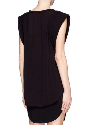 Back View - Click To Enlarge - IRO - 'Itzel' padded sleeve top