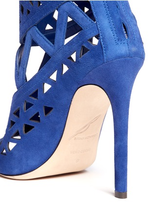 Detail View - Click To Enlarge - B BY BRIAN ATWOOD - Levens suede laser-cut sandals