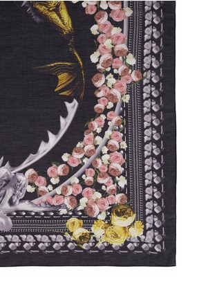 Detail View - Click To Enlarge - GIVENCHY - Mermaid and roses print scarf