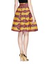 Back View - Click To Enlarge - STELLA JEAN - 'Barbara' print flare skirt