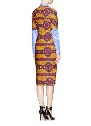 Back View - Click To Enlarge - STELLA JEAN - Barbara' print dress shirt combo