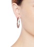 Figure View - Click To Enlarge - PHILIPPE AUDIBERT - 'Paola' crystal strass hoop earrings